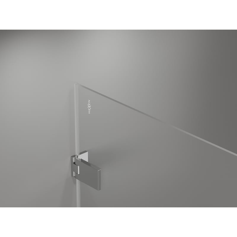 Mexen Lunar-F kabina prysznicowa składana prawa 90 x 80 cm, transparent, chrom - 836-090-080-01-00-P