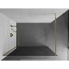 Mexen Kioto ścianka prysznicowa Walk-in 110 x 200 cm, grafit 8 mm, złota - 800-110-101-50-40