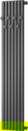 Mexen Flux grzejnik łazienkowy dekoracyjny 1500 x 340 mm, 630 W, antracyt - W127-1500-360-00-66
