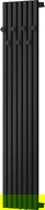 Mexen Flux grzejnik łazienkowy dekoracyjny 1500 x 340 mm, 630 W, czarny - W127-1500-360-00-70