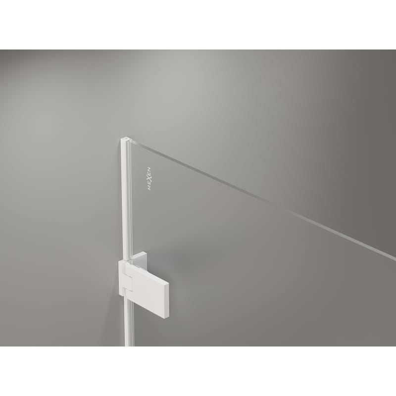 Mexen Lunar-F kabina prysznicowa składana prawa 80 x 80 cm, transparent, biała - 836-080-080-20-00-P