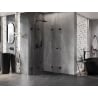Mexen Lunar-F Duo kabina prysznicowa składana 95 x 95 cm, transparent, czarna - 836-095L-095P-70-00