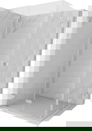 Mexen Lunar-F Duo kabina prysznicowa składana 95 x 75 cm, transparent, nikiel szczotkowany - 836-095L-075P-97-00