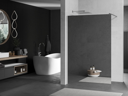 Mexen Kioto ścianka prysznicowa Walk-in 90 x 200 cm, lustro 8 mm, chrom - 800-090-101-01-50