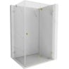 Mexen Lunar-F kabina prysznicowa składana prawa 100 x 90 cm, transparent, złota - 836-100-090-50-00-P