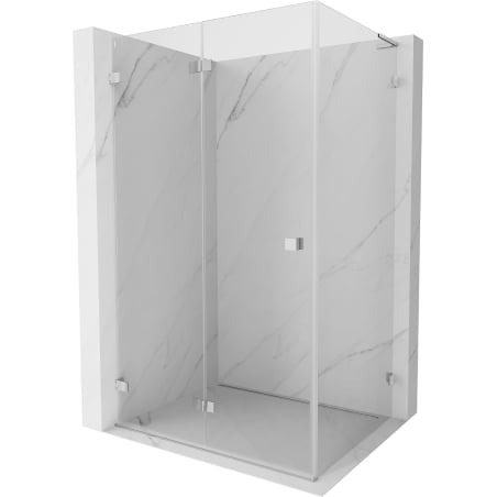 Mexen Lunar-F L kabina prysznicowa składana lewa 100 x 90 cm, transparent, chrom - 836L-100-090-01-00-L