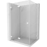 Mexen Lunar-F L kabina prysznicowa składana lewa 95 x 80 cm, transparent, biała - 836L-095-080-20-00-L