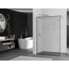 Mexen Kioto ścianka prysznicowa Walk-in 130 x 200 cm, czarna ramka 8 mm, chrom - 800-130-101-01-70