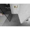 Mexen Kioto ścianka prysznicowa Walk-in 60 x 200 cm, czarna ramka 8 mm, złota - 800-060-101-50-70