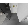 Mexen Kioto ścianka prysznicowa Walk-in 70 x 200 cm, czarna ramka 8 mm, złota - 800-070-101-50-70