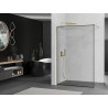 Mexen Kioto ścianka prysznicowa Walk-in 70 x 200 cm, czarna ramka 8 mm, złota - 800-070-101-50-70