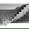 Mexen Kioto ścianka prysznicowa Walk-in 70 x 200 cm, czarna ramka 8 mm, różowe złoto - 800-070-101-60-70