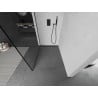 Mexen Kioto ścianka prysznicowa Walk-in 60 x 200 cm, czarna ramka 8 mm, czarna - 800-060-101-70-70