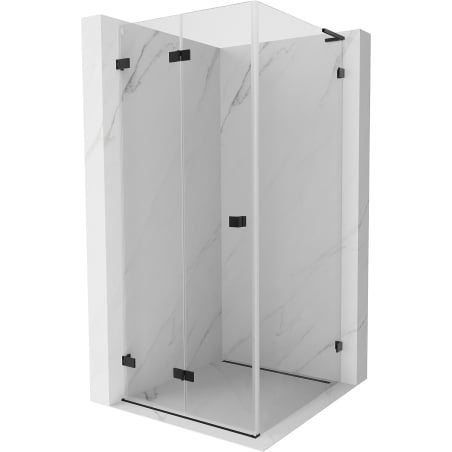 Mexen Lunar-F L kabina prysznicowa składana lewa 70 x 70 cm, transparent, czarna - 836L-070-070-70-00-L