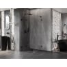 Mexen Lunar-F L kabina prysznicowa składana lewa 80 x 80 cm, transparent, czarna - 836L-080-080-70-00-L