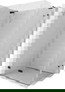 Mexen Lunar-F L kabina prysznicowa składana lewa 95 x 90 cm, transparent, czarna - 836L-095-090-70-00-L