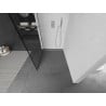 Mexen Kioto ścianka prysznicowa Walk-in 100 x 200 cm, czarna kratka 8 mm, chrom - 800-100-101-01-77