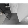 Mexen Kioto ścianka prysznicowa Walk-in 130 x 200 cm, czarna kratka 8 mm, chrom - 800-130-101-01-77