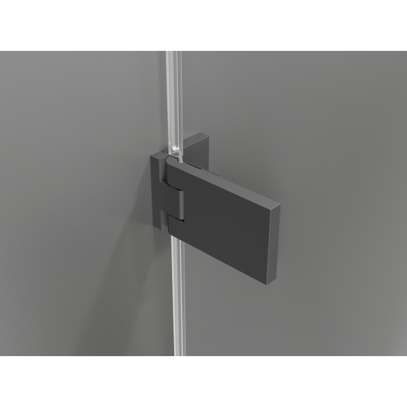 Mexen Lunar-F L kabina prysznicowa składana lewa 90 x 80 cm, transparent, gun metal - 836L-090-080-95-00-L