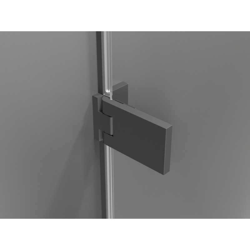 Mexen Lunar-F L kabina prysznicowa składana lewa 95 x 80 cm, transparent, gun metal - 836L-095-080-95-00-L