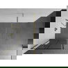 Mexen Kioto ścianka prysznicowa Walk-in 70 x 200 cm, czarna kratka 8 mm, złota - 800-070-101-50-77