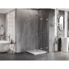 Mexen Lunar-F L kabina prysznicowa składana prawa 80 x 80 cm, transparent, chrom - 836L-080-080-01-00-P