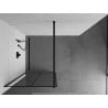 Mexen Kioto ścianka prysznicowa Walk-in 70 x 200 cm, czarna kratka 8 mm, czarna - 800-070-101-70-77