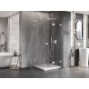 Mexen Lunar-F L kabina prysznicowa składana prawa 80 x 80 cm, transparent, biała - 836L-080-080-20-00-P