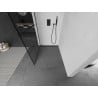Mexen Kioto ścianka prysznicowa Walk-in 110 x 200 cm, czarna kratka 8 mm, czarna - 800-110-101-70-77