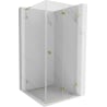 Mexen Lunar-F L kabina prysznicowa składana prawa 70 x 70 cm, transparent, złota - 836L-070-070-50-00-P