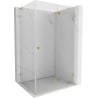 Mexen Lunar-F L kabina prysznicowa składana prawa 90 x 70 cm, transparent, złota - 836L-090-070-50-00-P