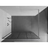 Mexen Kioto ścianka prysznicowa Walk-in 140 x 200 cm, czarny wzór 8 mm, chrom - 800-140-101-01-78