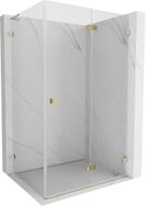 Mexen Lunar-F L kabina prysznicowa składana prawa 85 x 80 cm, transparent, złota - 836L-085-080-50-00-P