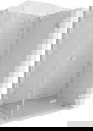 Mexen Lunar-F kabina prysznicowa składana prawa 90 x 80 cm, transparent, nikiel szczotkowany - 836-090-080-97-00-P