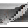 Mexen Kioto ścianka prysznicowa Walk-in 100 x 200 cm, czarny wzór 8 mm, różowe złoto - 800-100-101-60-78