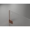 Mexen Lunar-F L kabina prysznicowa składana prawa 85 x 70 cm, transparent, różowe złoto - 836L-085-070-60-00-P