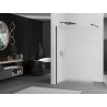 Mexen Kioto ścianka prysznicowa Walk-in 140 x 200 cm, szron 8 mm, czarna - 800-140-101-70-30