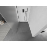 Mexen Kioto ścianka prysznicowa Walk-in 140 x 200 cm, szron 8 mm, czarna - 800-140-101-70-30