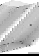 Mexen Lunar-F L kabina prysznicowa składana prawa 95 x 80 cm, transparent, gun gray szczotkowany - 836L-095-080-66-00-P