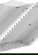 Mexen Lunar-F L kabina prysznicowa składana prawa 95 x 70 cm, transparent, gun metal - 836L-095-070-95-00-P