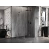 Mexen Lunar-F L kabina prysznicowa składana prawa 80 x 80 cm, transparent, gun metal - 836L-080-080-95-00-P
