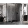 Mexen Lunar-F L kabina prysznicowa składana prawa 95 x 80 cm, transparent, gun metal - 836L-095-080-95-00-P