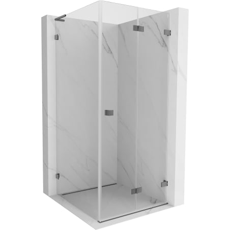 Mexen Lunar-F L kabina prysznicowa składana prawa 90 x 90 cm, transparent, gun metal - 836L-090-090-95-00-P
