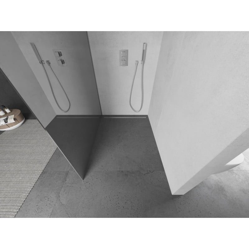 Mexen Kioto ścianka prysznicowa Walk-in 130 x 200 cm, lustro 8 mm, chrom - 800-130-101-01-50