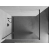 Mexen Kioto ścianka prysznicowa Walk-in 140 x 200 cm, lustro 8 mm, czarna - 800-140-101-70-50