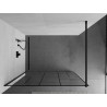 Mexen Kioto ścianka prysznicowa Walk-in 80 x 200 cm, czarny wzór 8 mm, czarna - 800-080-101-70-78
