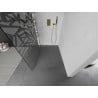 Mexen Kioto ścianka prysznicowa Walk-in 80 x 200 cm, biały wzór 8 mm, złota - 800-080-101-50-85