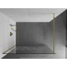 Mexen Kioto ścianka prysznicowa Walk-in 120 x 200 cm, biały wzór 8 mm, złota - 800-120-101-50-85