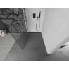 Mexen Kioto ścianka prysznicowa Walk-in 90 x 200 cm, biały wzór 8 mm, czarna - 800-090-101-70-85
