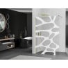 Mexen Kioto ścianka prysznicowa Walk-in 70 x 200 cm, transparent/biała fala 8 mm, złota - 800-070-101-50-97